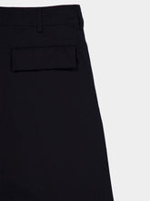 Marni Black Woven Cotton Cargo Shorts