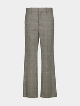 Marni Grey Checked Knitted Cotton Trousers