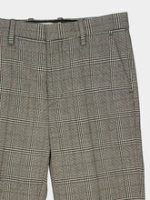 Marni Grey Checked Knitted Cotton Trousers