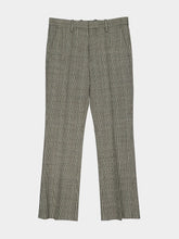 Marni Grey Checked Knitted Cotton Trousers