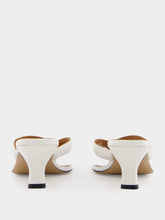 Paris Texas White Portofino Leather Mules