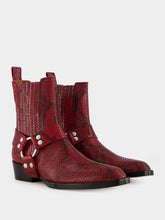 Paris Texas Helena Python Ankle Boots