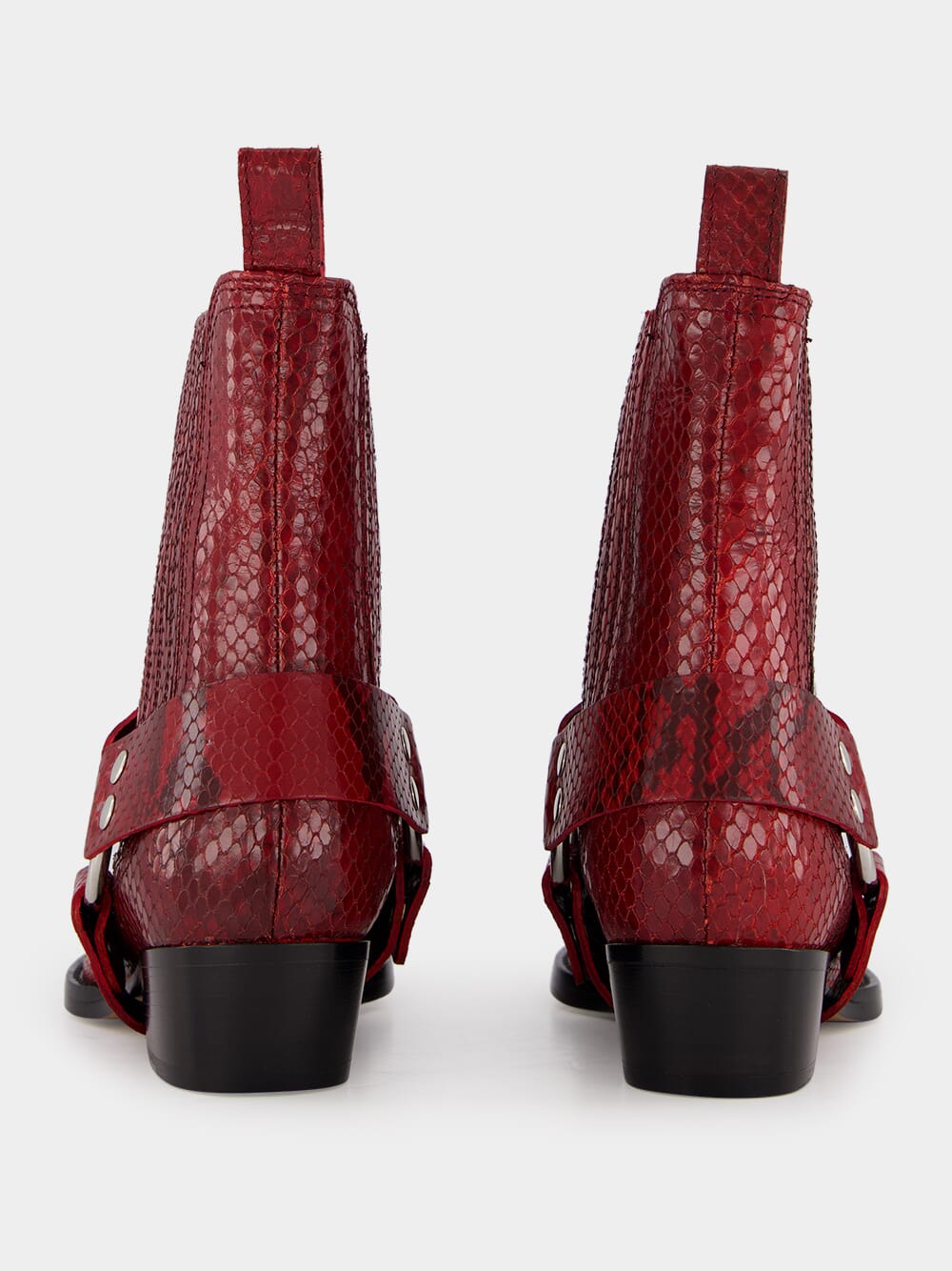 Helena Python Ankle Boots