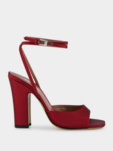 Paris Texas Lara Rouge Noir Satin Sandal