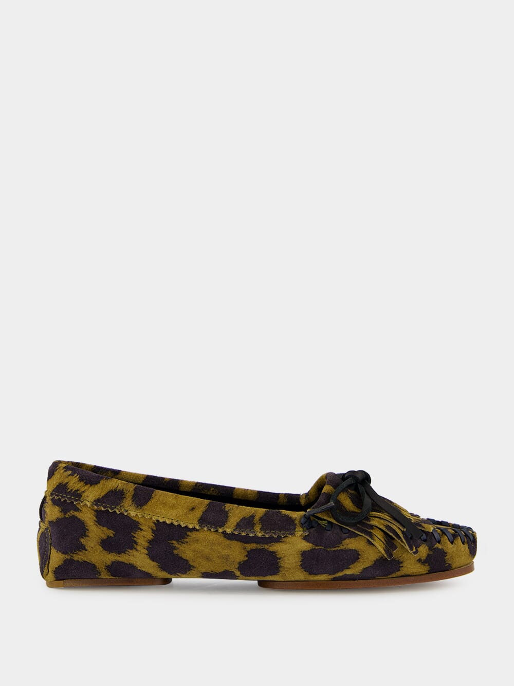 Indiana Loafer in Russet Leopard Suede