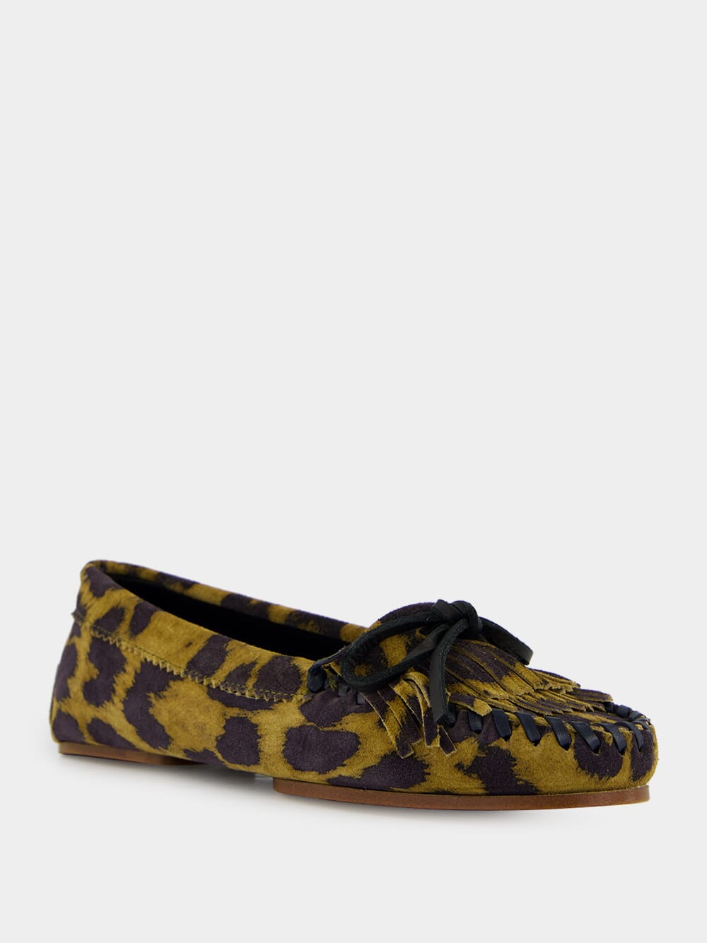 Indiana Loafer in Russet Leopard Suede