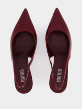 Paris Texas Rouge Lidia Slingback 70 Patent Leather Heels