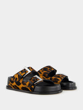 Paris Texas Leopard Cleveland Flat Sandals