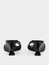 Paris Texas Black Leather Nina 50 Wedge Mules