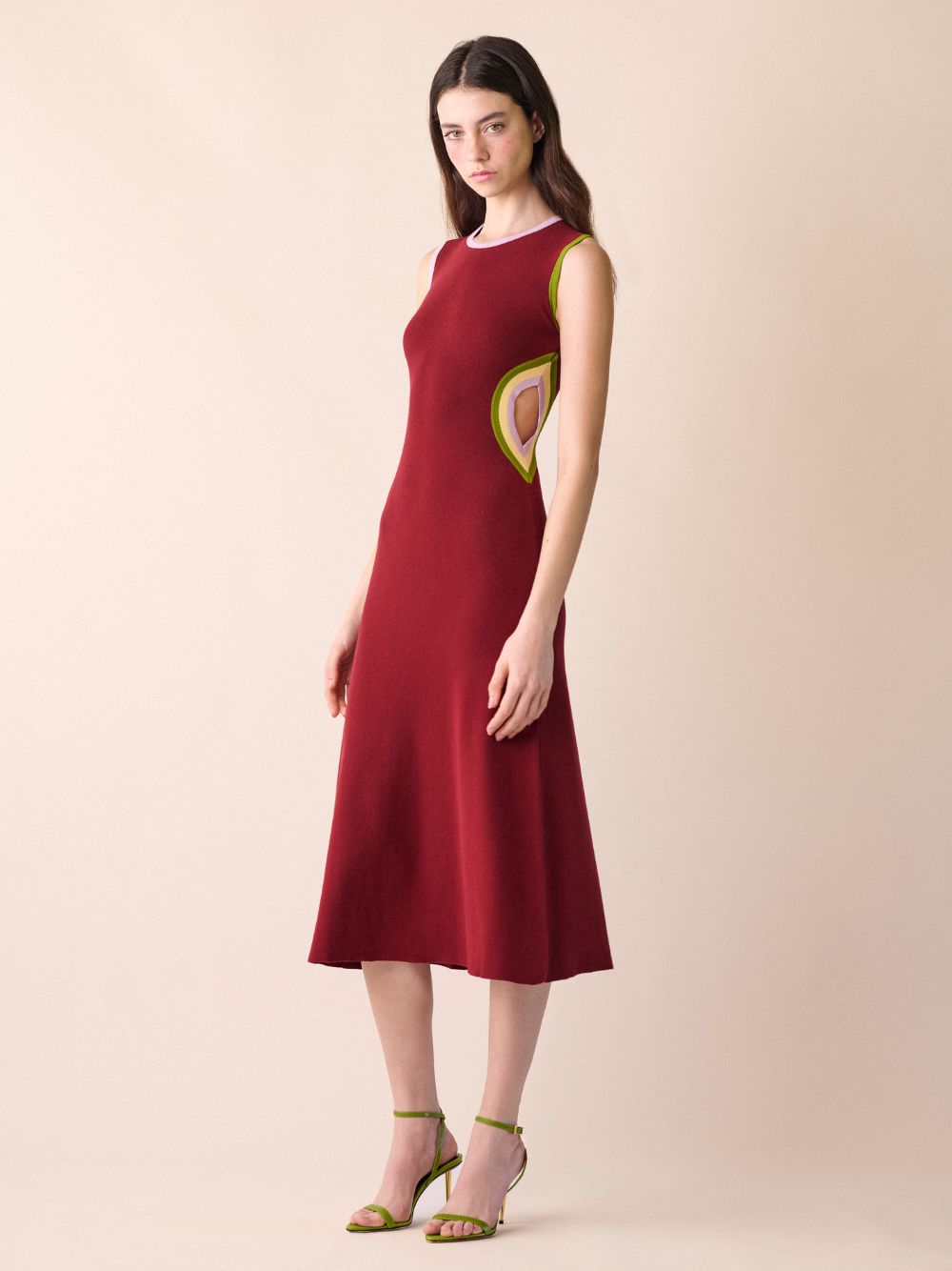 Lemurian Knitted Dress With Side Openings