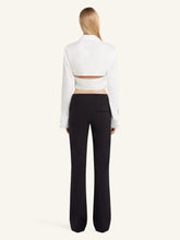 Courrèges Heritage White 2-Pocket Poplin Cropped Shirt
