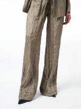 Gabriela Hearst Gunmetal Norman Wide-Leg Trousers