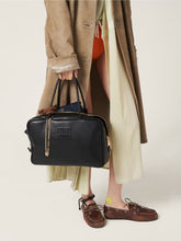 Miu Miu Black Leather Large Beau Bag