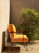 Honoré Orange Outdoor Croisette Sunbrella Armchair