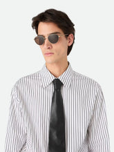 Bottega Veneta Bronze Brown Intrecciato Panthos Sunglasses