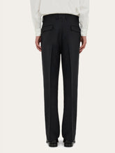 Ferragamo Black Tailored Trousers with Darts