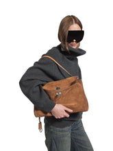 Balenciaga Camel Rodeo Suede Medium Handbag