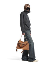 Balenciaga Camel Rodeo Suede Medium Handbag