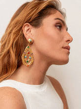 Sylvia Toledano Ava Gold Earrings with Multicolour Stones