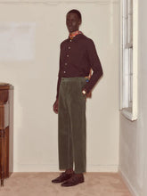 Bode Green Corduroy Side-Buckle Trousers