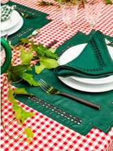 Borgo Delle Tovaglie Erica Antistain Linen Horizontal Placemat in Woods