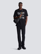 Balmain Attitude Printed T-Shirt in Black