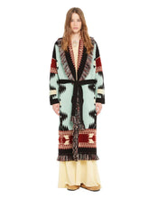 Alanui Wave-Sandal Jacquard Wool Icon Coat