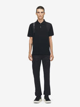 McQueen Black Cotton Cargo Trousers