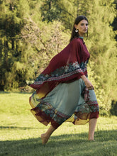 La DoubleJ Regalia Maria Placée Silk Chiffon Cape