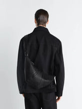 Lemaire Black Medium Croissant Leather Bag