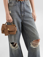 Dolce & Gabbana Brown Mini My Sicily Calfskin Handbag