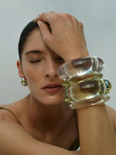 Lizzie Fortunato Lime Resin Arc Cuff Bracelet