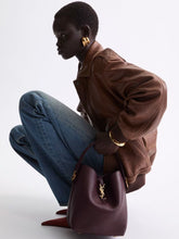 Saint Laurent Rouge Cabernet Le 37 Supple in Grained Leather