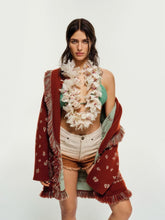 Alanui Harissa-New Sage Bandana Jacquard Cardigan