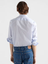 Prada Sky Blue Cotton Shirt with Pearl Buttons