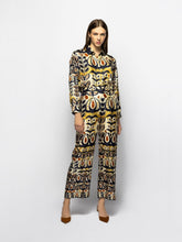 Paula Sonia Wonderland Printed Silk Twill Pants