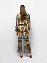 Paula Sonia Wonderland Printed Silk Twill Pants