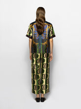 Paula Sonia Modernchess Printed Silk Twill Pants