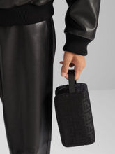 Fendi Black FF Nylon Small Toiletry Case