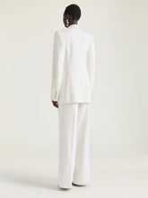 Givenchy White Double-Breasted Cocoon Jacket