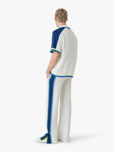 Casablanca White Blue Mesh Track Pants
