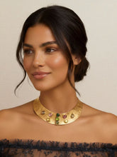 Maria João Bahia Gold Desert Necklace with Tourmalines