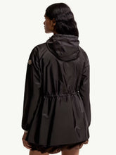 Moncler Black Hooded Ruched Rain Jacket