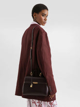 Dolce & Gabbana Burgundy Marlene Handbag in Palmellato Calfskin