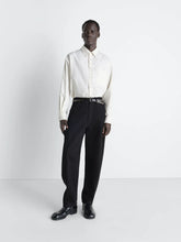 Lemaire Light Cream Washed Cotton Silk Regular Shirt