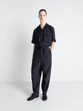 Lemaire Squid Ink Washed Technical Cotton Parachute Pants
