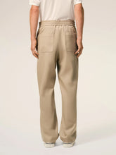 Ami Paris Beige Cotton Elasticated Waist Trousers
