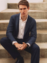Boglioli Navy Blue Virgin Wool 2-Button Suit