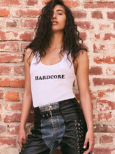 Stella McCartney Pure White Hardcore Slogan Tank Top