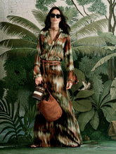 Johanna Ortiz Pine Green and Chocolate Cabalgando Shirt